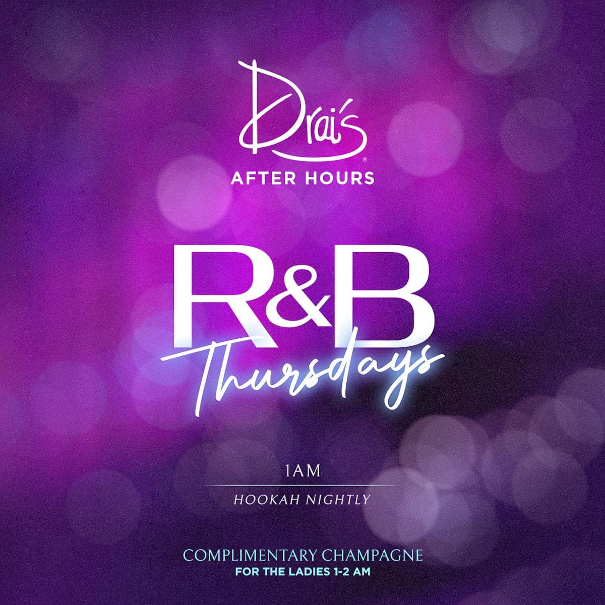 R&B Thursdays flyer