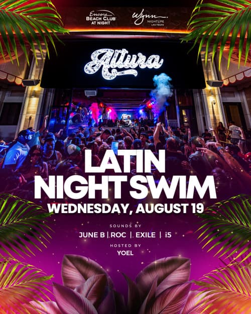 Altura Presents Latin Night Swim flyer