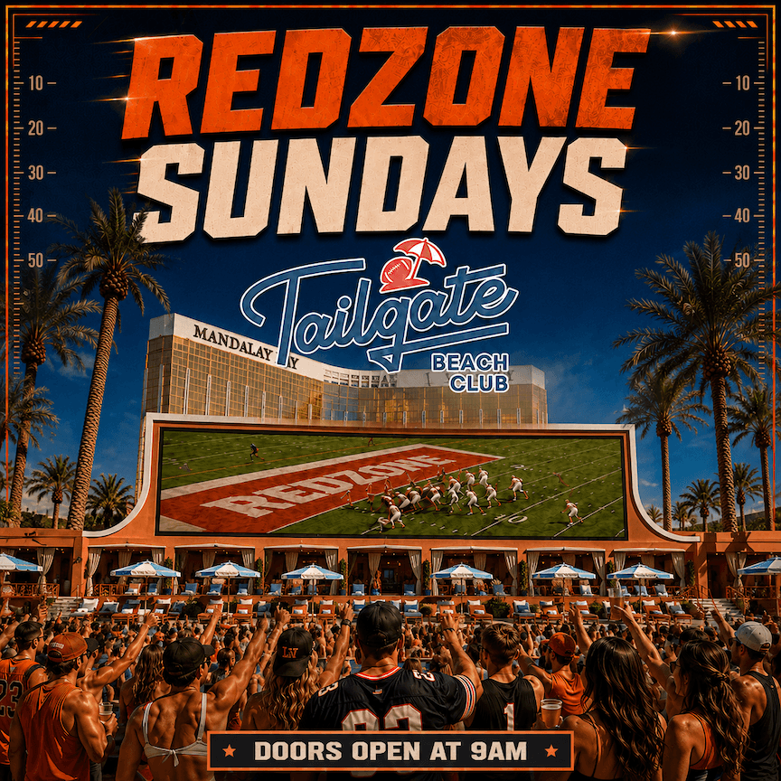 REDZONE SUNDAY AT TAILGATE BEACH CLUB flyer