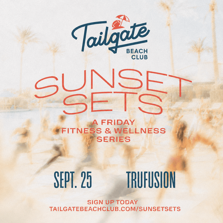 SUNSET SETS: HEALTH & WELLNESS FRIDAY W/ TrueFusion flyer