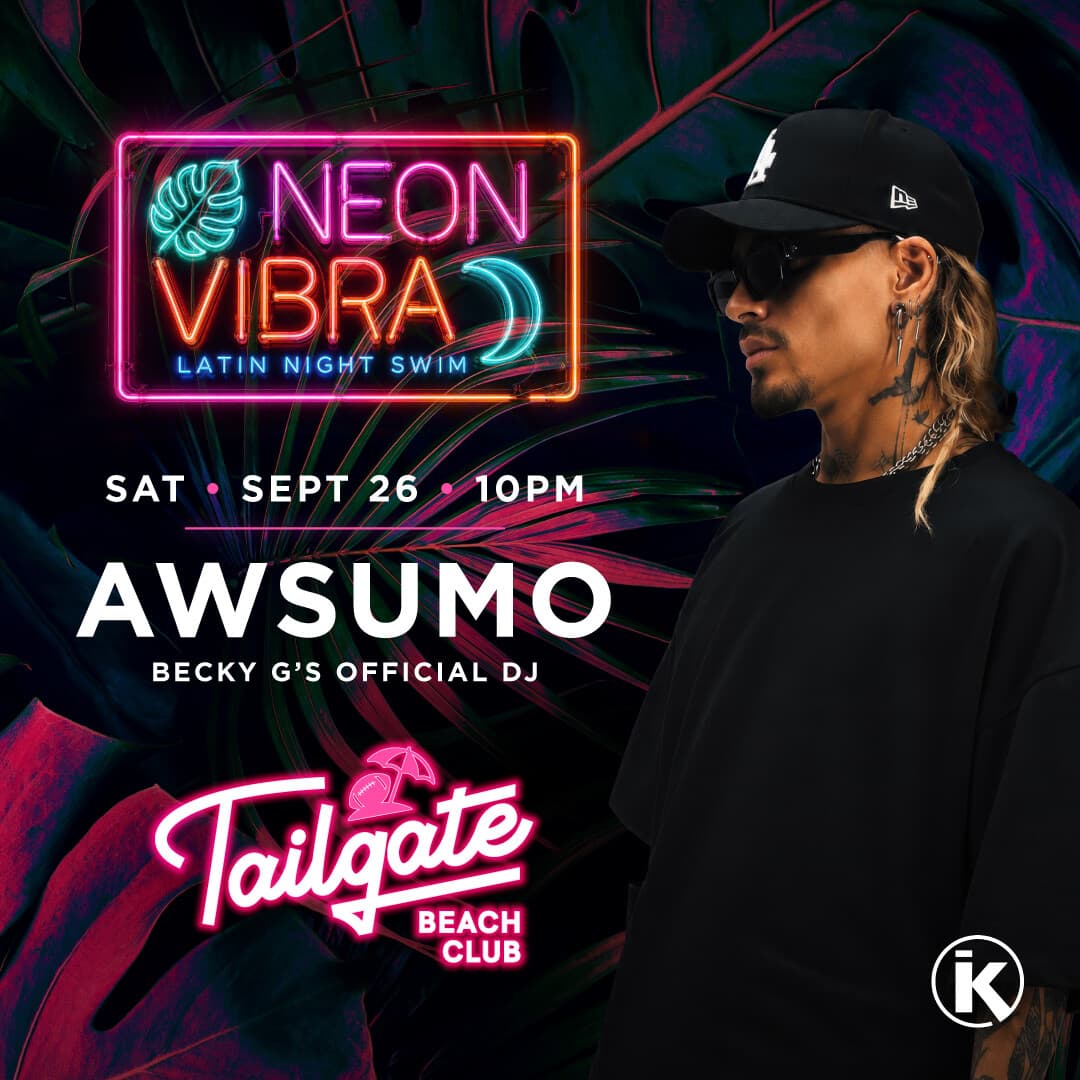 NEON VIBRA W/ AWSUMO flyer