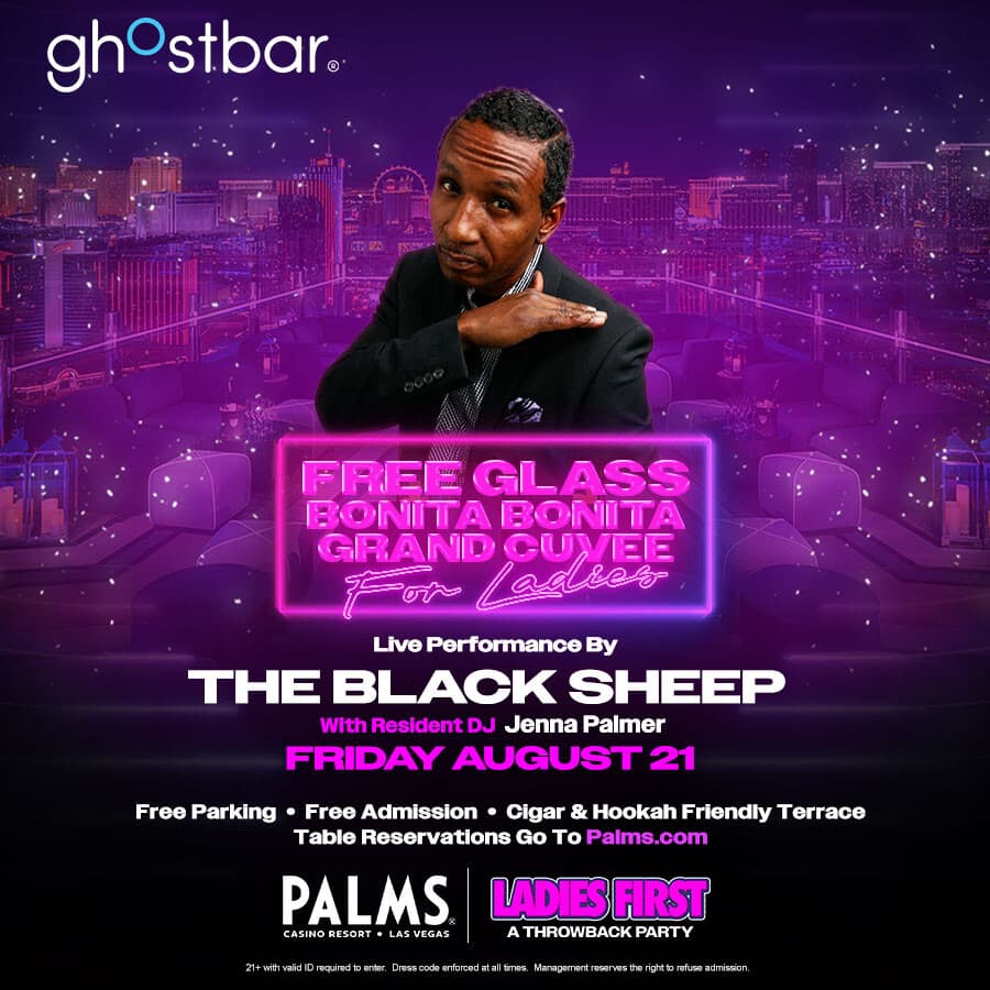 LADIES FIRST, FEATURING THE BLACK SHEEP LIVE! flyer