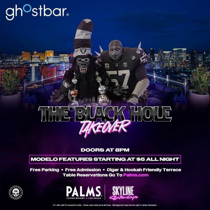 SKYLINE SATURDAYS - THE BLACK HOLE TAKEOVER flyer